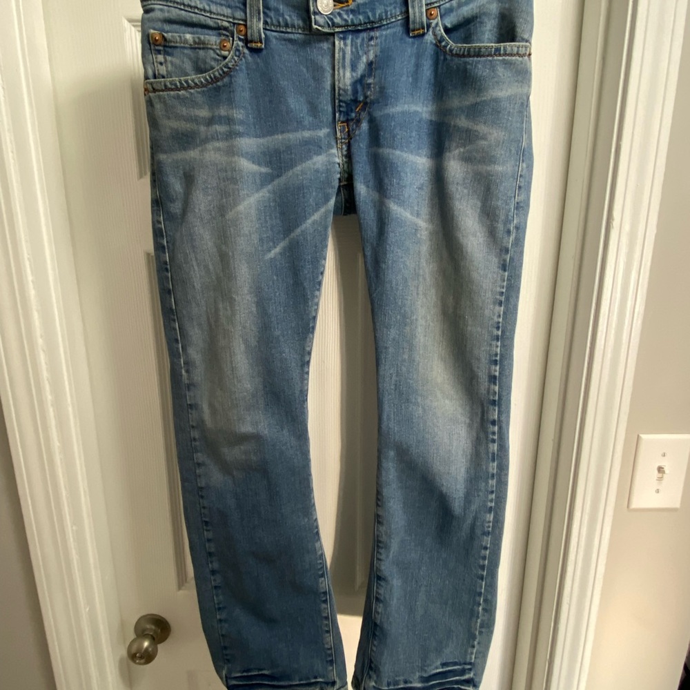 Levi's 504 Jeans Y2K Womens Slouch Flare Bottom Flap Pockets Vintage 00s Sz 11M